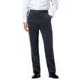 thumbnail image 1 of Mens Stretch Dress Pants Flat Front Business Casual Pants Classic Fit Lightweight, Gray, 1 of 10