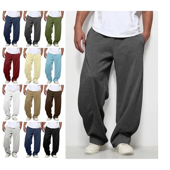 Mens Elastic Waist Cargo Pants Casual Hiking Pants Loose Fit Sweatpants for Men Workout Joggers Outdoor Travel Pants with Pockets Dark Gray S