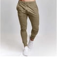 thumbnail image 1 of Mens Elastic Waistband Sweatpants with Drawstring Zipper Pockets Athletic Workout Track Pants Men Fall Winter Pants, 1 of 5