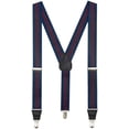 thumbnail image 2 of Mars Suspenders Men's Y-Style Leather Suspender - USA Made, Fake Leather, Snaps/Clips/Button (Black, Brown, Tan) 2 of 4