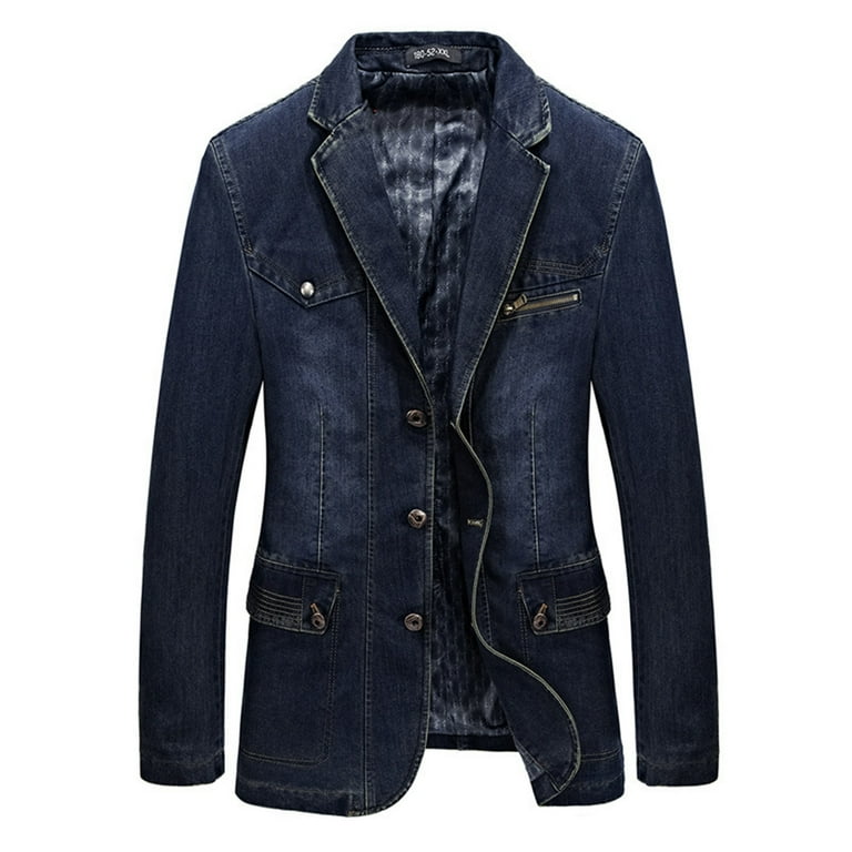 Denim sport coat blazer best sale