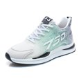 thumbnail image 1 of Mens Elevator Sneakers Invisible Height Increasing Elevator Shoes cloud runners 2.4" boost Taller Lightweight Breathable Mesh Upper Hidden Heel Trainers Lace-up Sports Shoes Green 43, 1 of 7