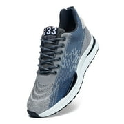 Mens Elevator Sneakers Invisible Height Increasing Elevator Shoes cloud runners 2.4 boost Taller Lightweight Breathable Mesh Upper Hidden Heel Trainers Lace-up Sports Shoes Blue 41