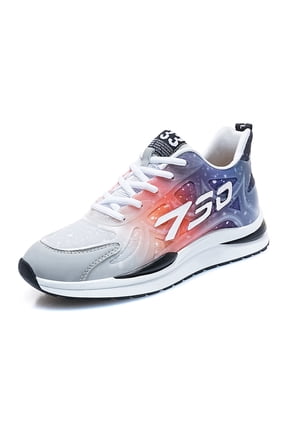 Mens Elevator Sneakers Invisible Height Increasing Elevator Shoes cloud runners 2.4" boost Taller Lightweight Breathable Mesh Upper Hidden Heel Trainers Lace-up Sports Shoes Gray 44
