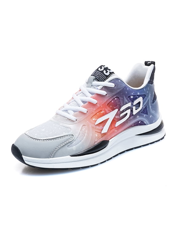 Mens Elevator Sneakers Invisible Height Increasing Elevator Shoes cloud runners 2.4" boost Taller Lightweight Breathable Mesh Upper Hidden Heel Trainers Lace-up Sports Shoes Gray 40