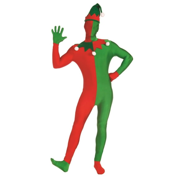 Mens Elf Suit Disappearing Man Adult Costume Male Chest Size 44" Halloween
