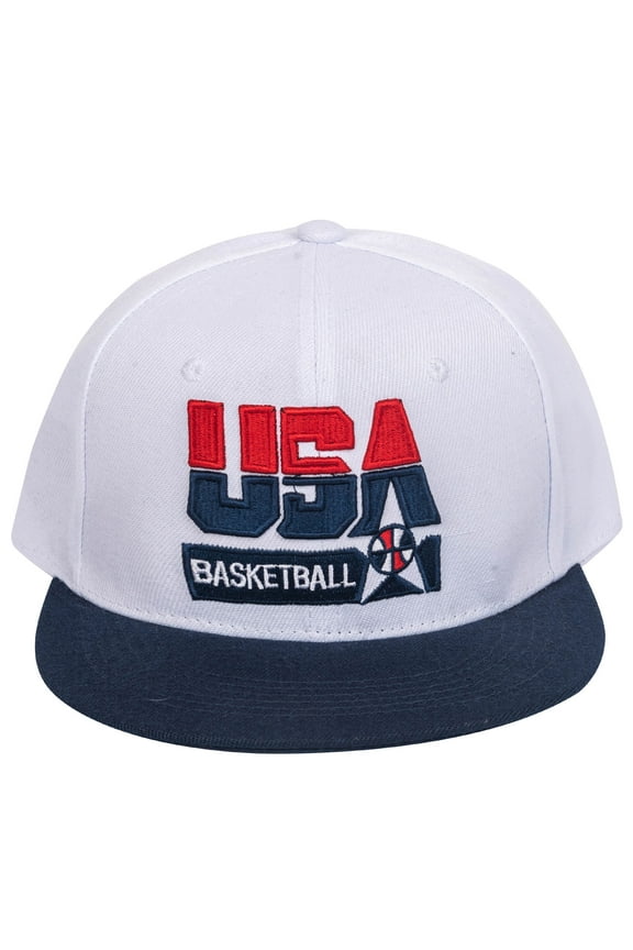 Mens Embroidery Baseball Hat USA Stitched Basketball Cap Summer Outdoor Sports Dad Hat White