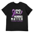 thumbnail image 1 of Mens End Alz Memories Matter Dementia Alzheimer's Awareness T-Shirt Black 2X-Large, 1 of 5