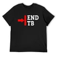 thumbnail image 1 of Mens End TB T-Shirt - World TB Tuberculosis Day Awareness Raglan Baseball Tee Black X-Large, 1 of 5