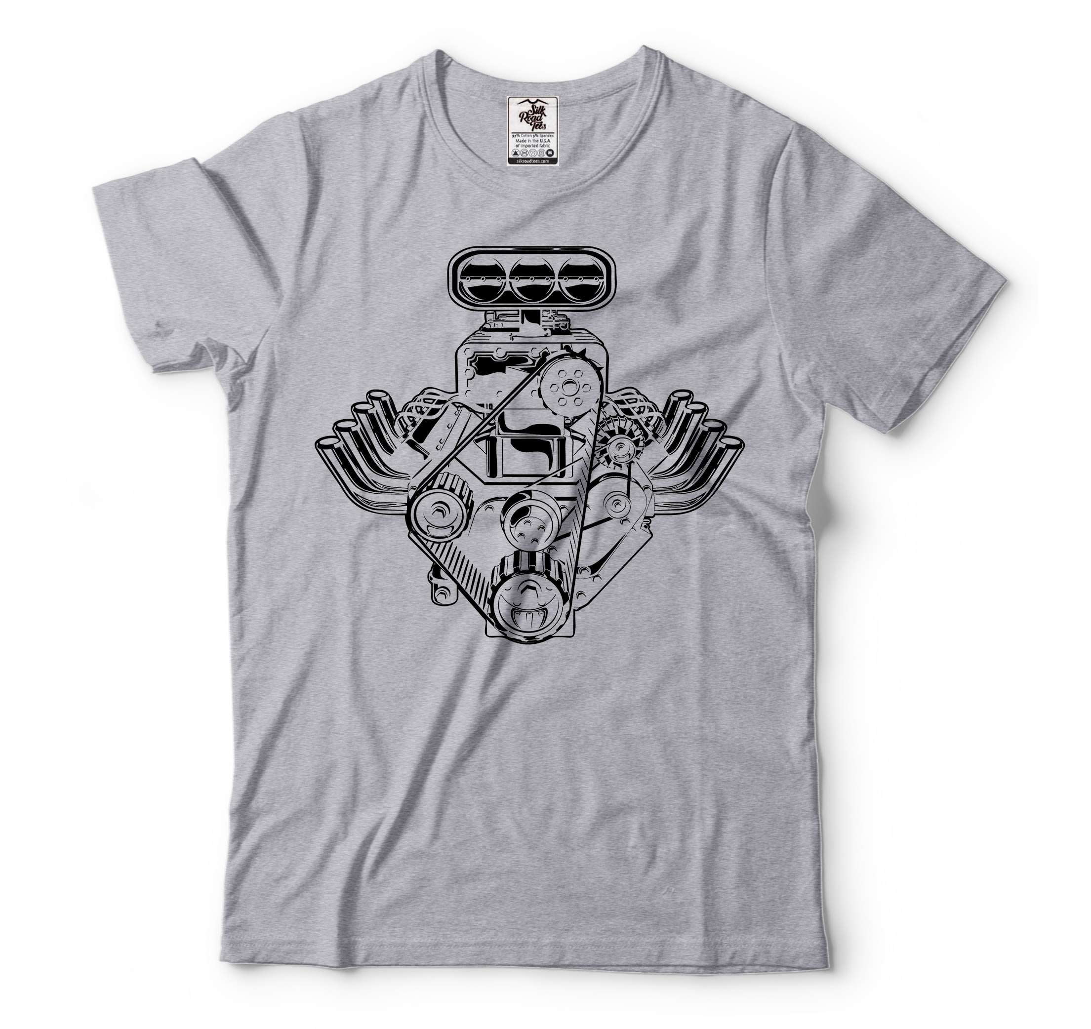 Mens Engine Block shirt Mechanic Dad Shirt Fathers Day Gift Mechanic ...