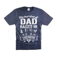 thumbnail image 1 of Mens Engineer T-shirt Engineer Dad Shirt Father's Day Engineer Shirt Dad Raises An Engineer Shirt (Large Navy Blue), 1 of 6
