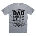 thumbnail image 1 of Mens Engineer T-shirt Engineer Dad Shirt Father's Day Engineer Shirt Dad Raises An Engineer Shirt (Small Grey), 1 of 6