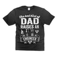 thumbnail image 1 of Mens Engineer T-shirt Engineer Dad Shirt Father's Day Engineer Shirt Dad Raises An Engineer Shirt, 1 of 6