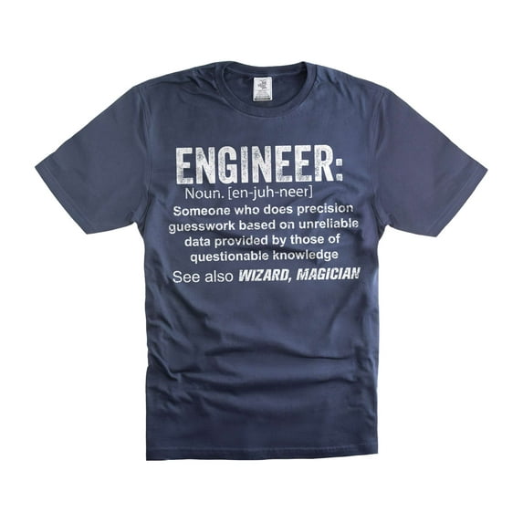 Mens Engineer T-shirt Engineer Funny Definition T-Shirt Engineer Gifts Father's Day Shirt (4X-Large Navy Blue)