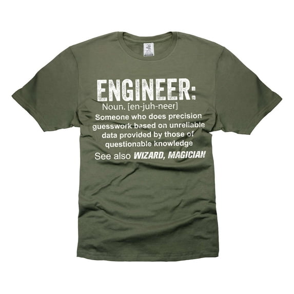 Mens Engineer T-shirt Engineer Funny Definition T-Shirt Engineer Gifts Father's Day Shirt
