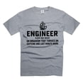 thumbnail image 1 of Mens Engineer T-shirt Funny Engineer Shirts Engineer Joke T-Shirt Engineer Gift Ideas Shirt For Men (X-Large Grey), 1 of 6