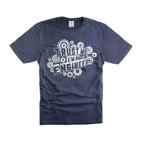 Mens Engineer T-shirt Trust Me I'm An Engineer Shirt engineer Birthday Christmas Gift Tee (X-Large Navy Blue)