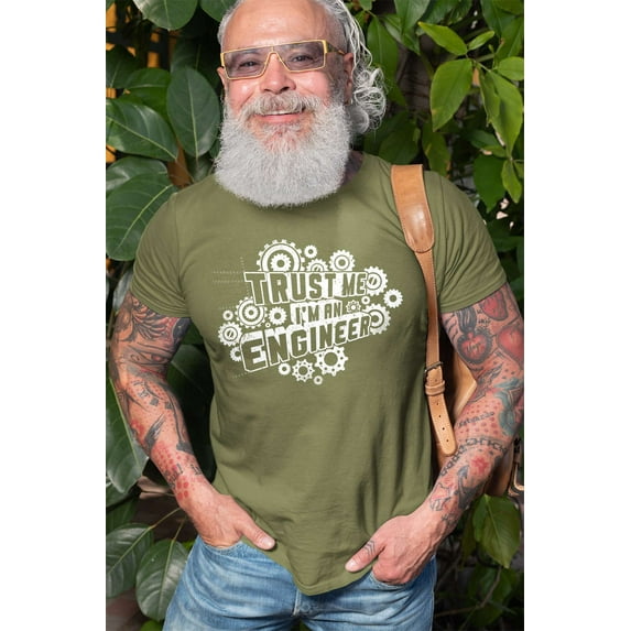 Mens Engineer T-shirt Trust Me I'm An Engineer Shirt engineer Birthday Christmas Gift Tee