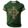 thumbnail image 1 of Mens Enthusiast T Shirt Funny Saint Patricks Day St Patty Green Tee Graphic Tees,Dark Green,4XL, 1 of 3