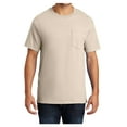 thumbnail image 1 of Mens Essential Cotton T Shirt with Pocket Natural 3XL, 1 of 6