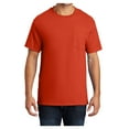 thumbnail image 1 of Mens Essential Cotton T Shirt with Pocket Orange S, 1 of 6