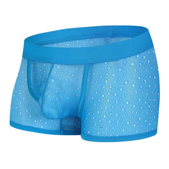 Mens Everyday Nylon Knit Briefs for Men Comfortable Solid Tone Underwear Pant with Breathable Design Soft for Daily Wear Blue XL