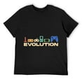 thumbnail image 1 of Mens Evolution Graphic Video Game Player Gaming Gamer Pc Console T-Shirt Black M, 1 of 5