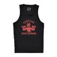 thumbnail image 1 of Mens Exercise Your Demons Fitness Tank Funny Halloween Fitness Workout Devil Graphic Tanktop, 1 of 7