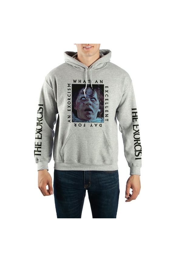 Mens Exorcist Hoodie Horror Movie Merchandise-Large