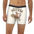 thumbnail image 1 of Mens Extended Length Boxer Briefs - Cowboy Rodeo Guitar Underwear Boxer Briefs with Elastic Band, 1 of 5