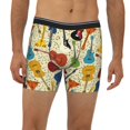 thumbnail image 1 of Mens Extended Length Boxer Briefs - Different Kind Of Guitars Underwear Boxer Briefs with Elastic Band, 1 of 5