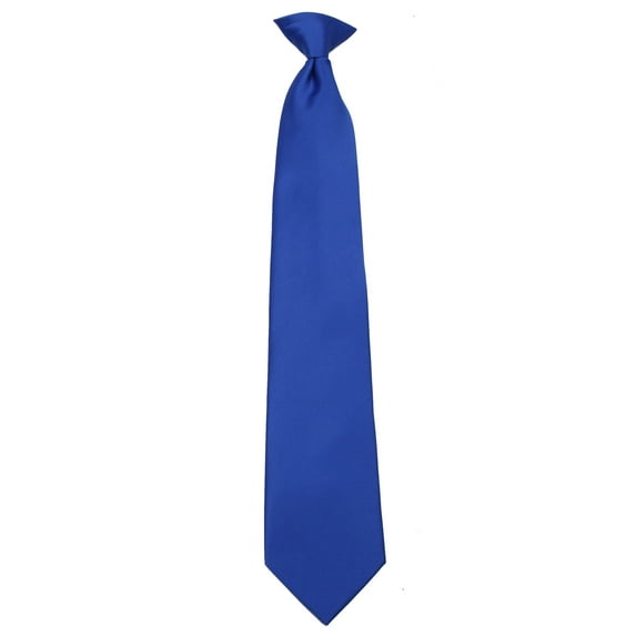 Mens Extra Long Big and Tall XL Solid Color Clip On Easy to Remove Clip Necktie Ties