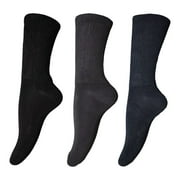 Mens Extra-Wide Comfort Fit Big Foot Socks (3 Pairs)