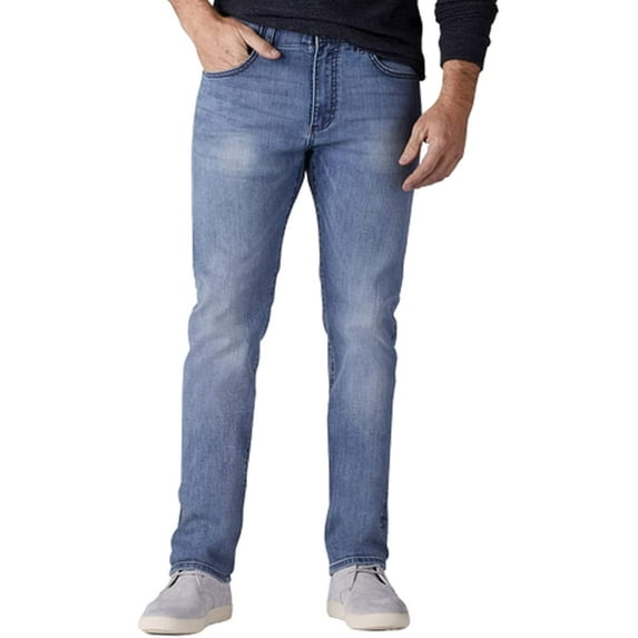 Mens Extreme Motion Slim Straight Leg Jeans in Zander