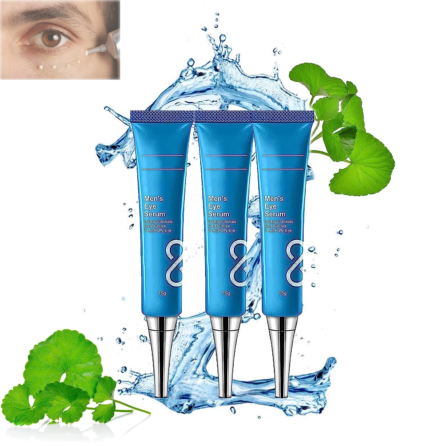 Mens Eyesential Serum, Anti Aging Eye Serum for Men, Eye Serum for Dark