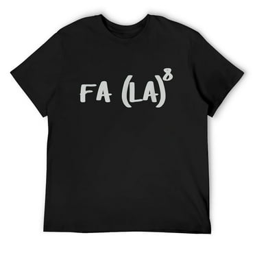 Mens FA (LA)3 Funny Christmas Design - Falalalala Christmas Math T-Shirt Black Small