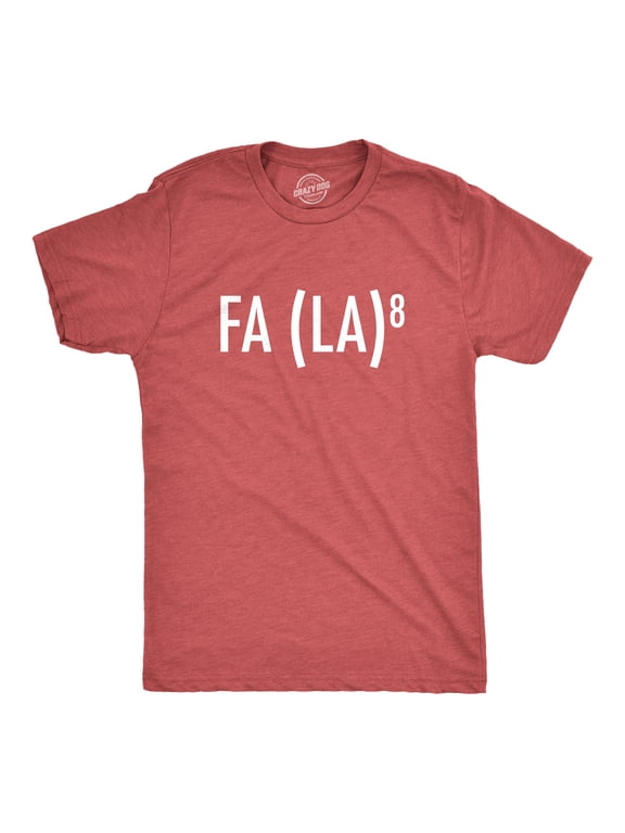 Mens FA (LA)8 T Shirt Funny Nerdy Math Christmas Carole Graphic Novelty Holiday Tee Graphic Tees