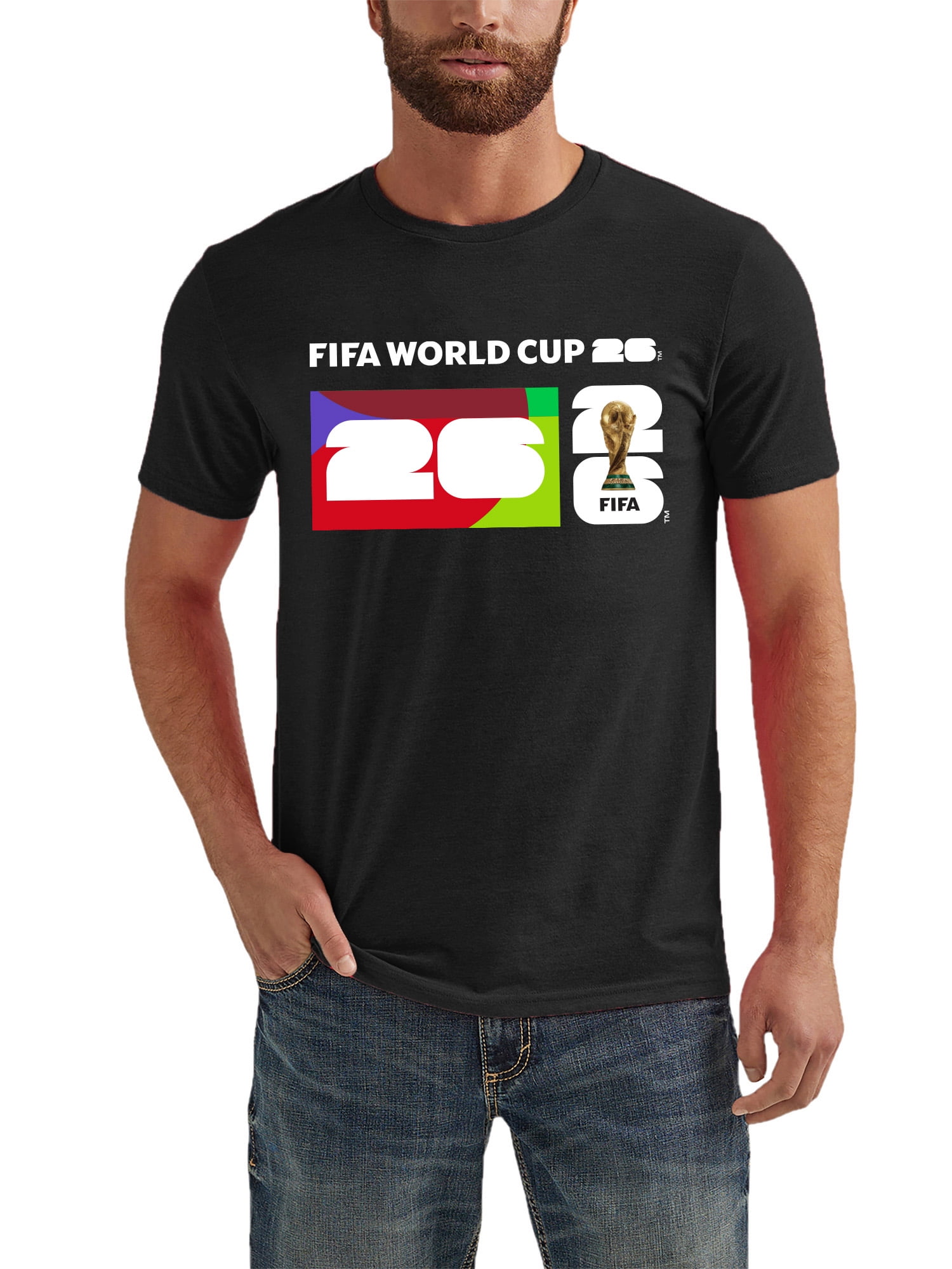 FIFA World Cup 2026 Men's Black Box Graphic Soccer Tee - Walmart.com
