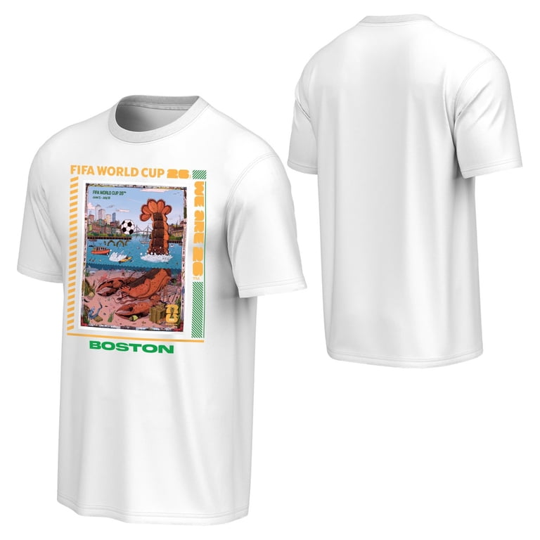 FIFA World Cup 26 Boston Tシャツ Mサイズ FIFA World Cup 2026 Men's Host City Poster Tee - Boston - Walmart.com