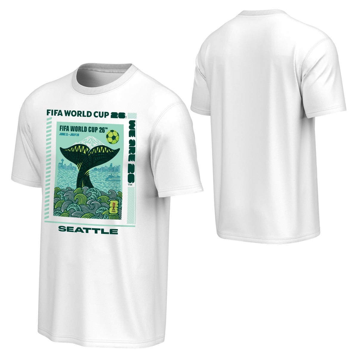 FIFA World Cup 2026 Men's Host City Poster Tee - Seattle