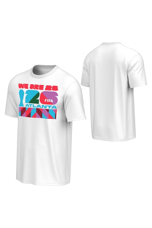 FIFA World Cup 2026 Men's White Host City Block Tee - Atlanta