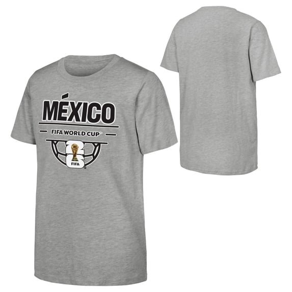 FIFA World Cup 2026 Men's Gray Mexico Soccer Ball Tee