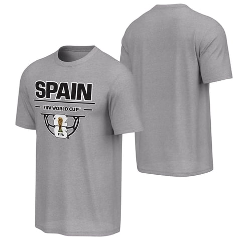 FIFA World Cup 2026 Men's Gray Spain Soccer Ball Tee