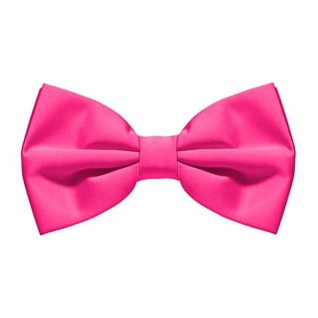 Mens FUCHSIA Pre-Tied Bow Tie Hot Pink Wedding Prom Groomsmen Party ...