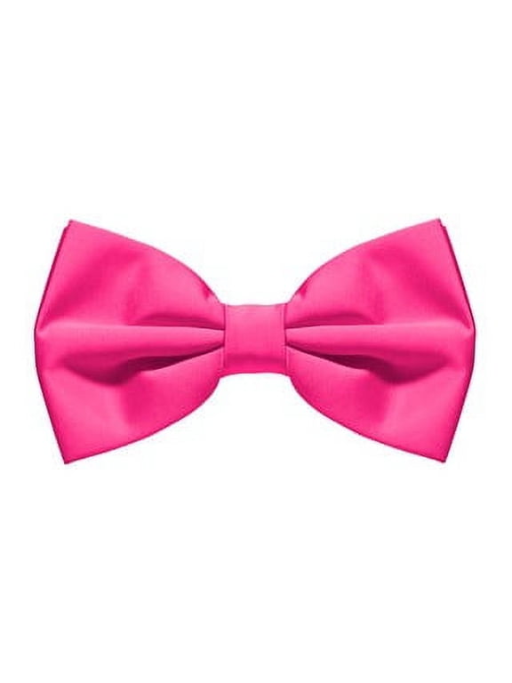 Mens FUCHSIA Pre-Tied Bow Tie Hot Pink Wedding Prom Groomsmen Party