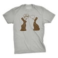 thumbnail image 1 of Mens Faceless Chocolate Bunny Funny Half Eaten Easter Gift Adult Gift T Shirt Graphic Tees, 1 of 6