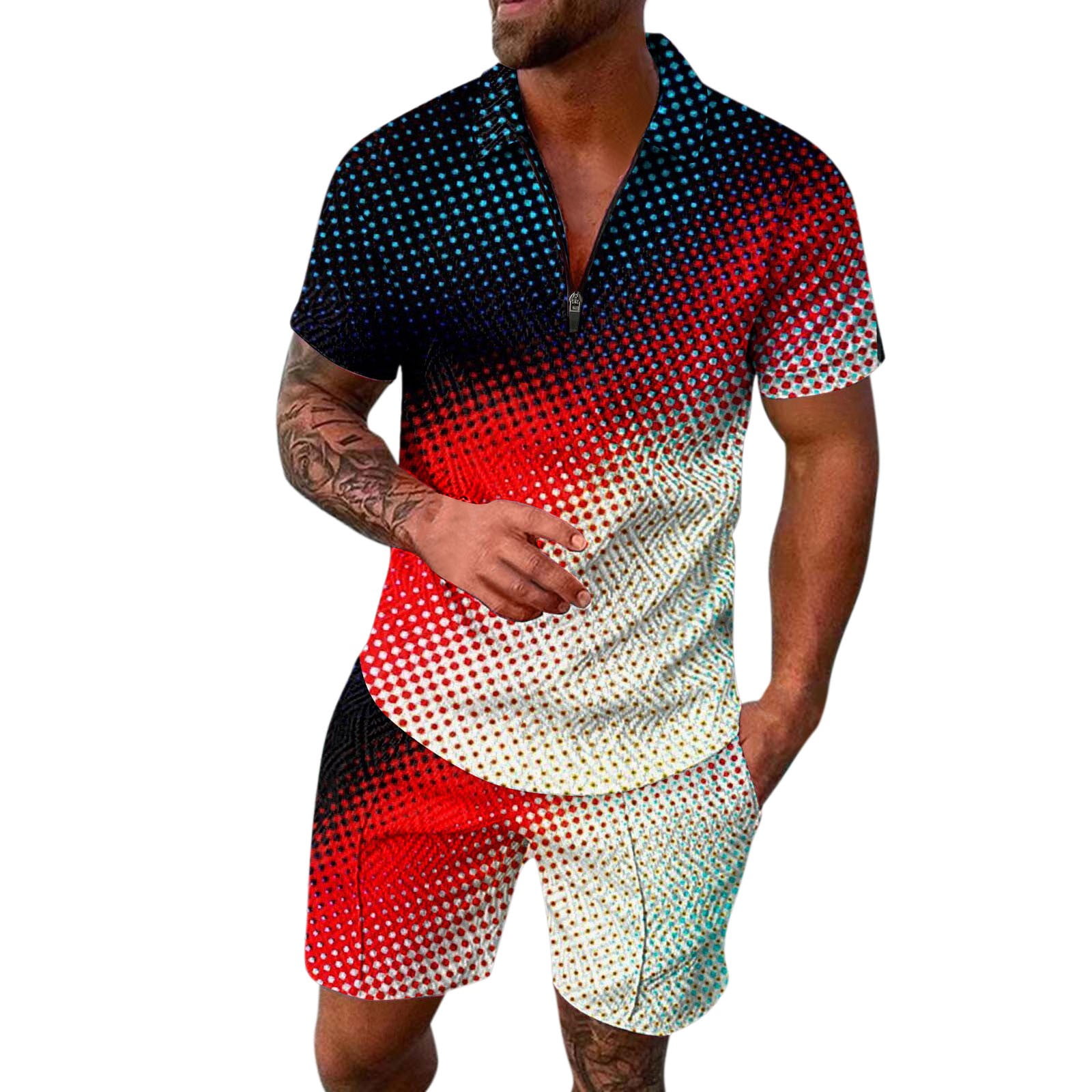 Mens Fag Fashion Leisure Seaside Beach Holiday 3D Digital Printing