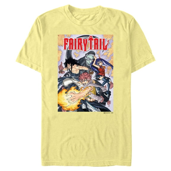 Mens Fairy Tail Manga Cover T Shirt