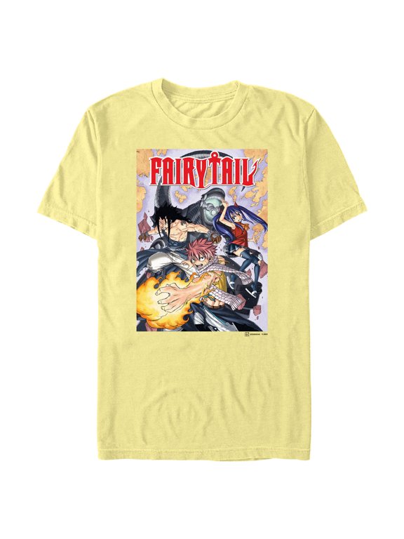 Mens Fairy Tail Manga Cover T Shirt