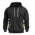 thumbnail image 1 of Mens Fall Shirts Hoodies For Men Pullover Mens Casual Hooded Collar Drawstring Hoodies Pullover Sweatshirts Casual Long Sleeve Shirts with Pockets, 1 of 3